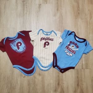 12m Boy Phillies Onesie ( Bodysuit) Bundle